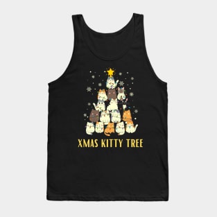 Xmas Kitty Tree Tank Top